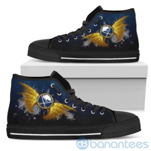 Wings Pattern And Logo Of Buffalo Sabres High Top Shoes Product Photo