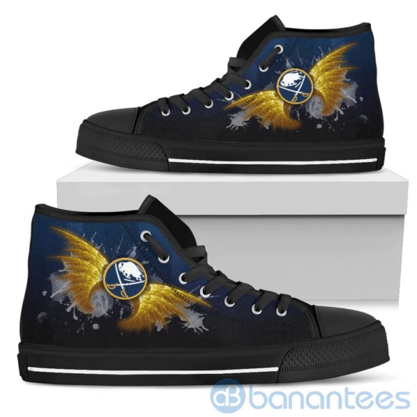 Wings Pattern And Logo Of Buffalo Sabres High Top Shoes Product Photo