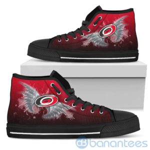 Wings Pattern And Logo Of Carolina Hurricanes High Top Shoes Product Photo