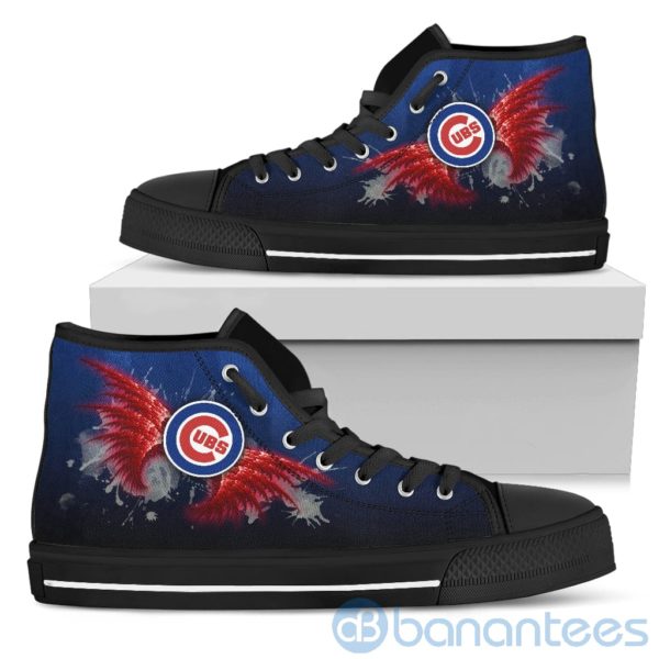 Wings Pattern And Logo Of Chicago Cubs High Top Shoes Product Photo