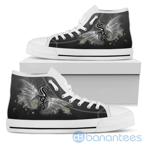 Wings Pattern And Logo Of Chicago White Sox High Top Shoes Product Photo