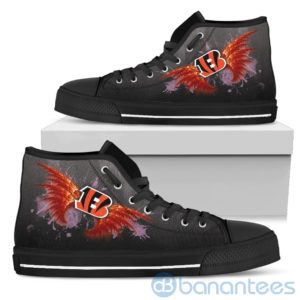 Wings Pattern And Logo Of Cincinnati Bengals High Top Shoes Product Photo