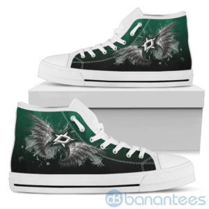 Wings Pattern And Logo Of Dallas Stars High Top Shoes Product Photo