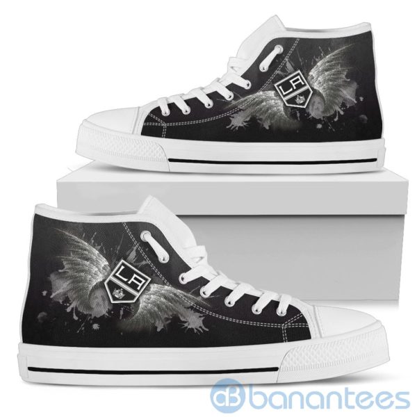 Wings Pattern And Logo Of Los Angeles Kings High Top Shoes Product Photo