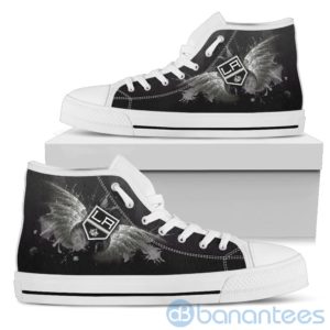 Wings Pattern And Logo Of Los Angeles Kings High Top Shoes Product Photo