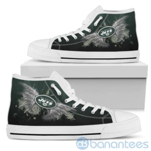 Wings Pattern And Logo Of New York Jets High Top Shoes Product Photo