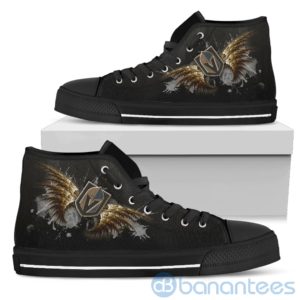 Wings Pattern And Logo Of Vegas Golden Knights High Top Shoes Product Photo