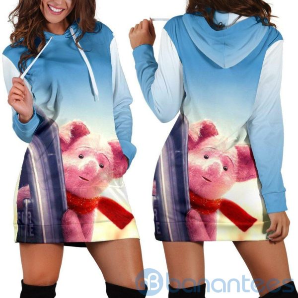 Winter Winnie The Pooh Hoodie Dress For Women Product Photo