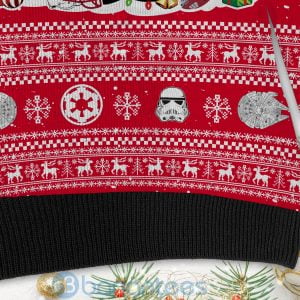 Wisconsin Badgers Star Wars Ugly Christmas 3D Sweater Product Photo