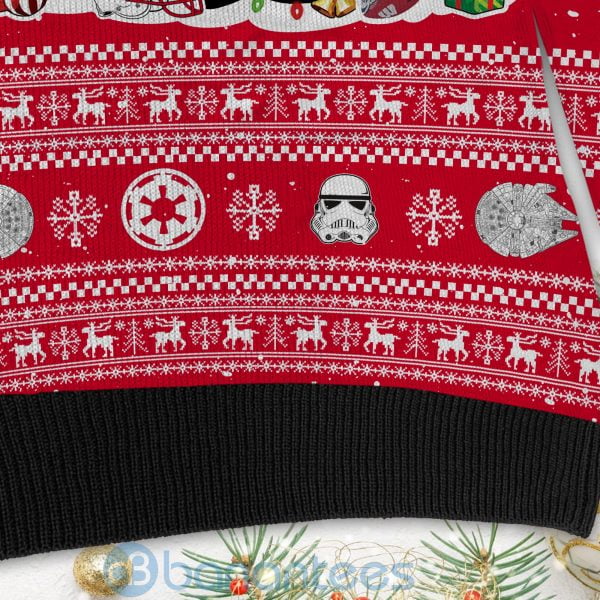 Wisconsin Badgers Star Wars Ugly Christmas 3D Sweater Product Photo