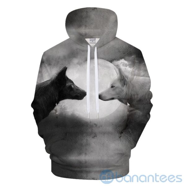 Wolf Moon All Over Printed 3D Hoodie Product Photo