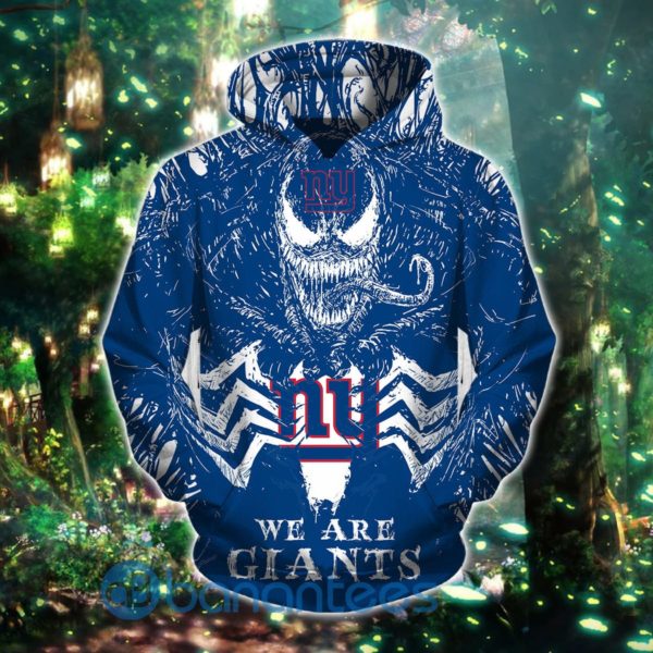 Women's New York Giants Full Printed Hoodie 3D, 3D Zip Hoodie Product Photo