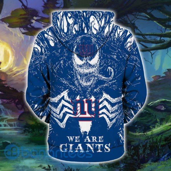 Women's New York Giants Full Printed Hoodie 3D, 3D Zip Hoodie Product Photo