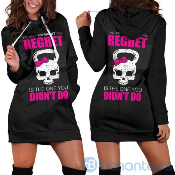 Workout You Regret Hoodie Dress For Women Product Photo