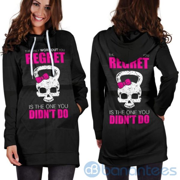 Workout You Regret Hoodie Dress For Women Product Photo