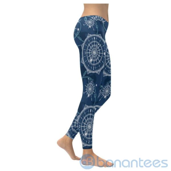 World Map Compass Leggings For Women Product Photo