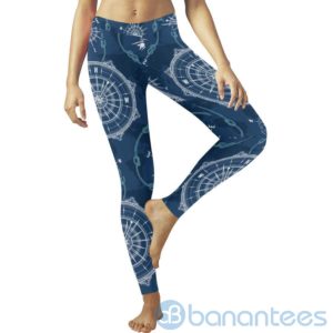 World Map Compass Leggings For Women Product Photo