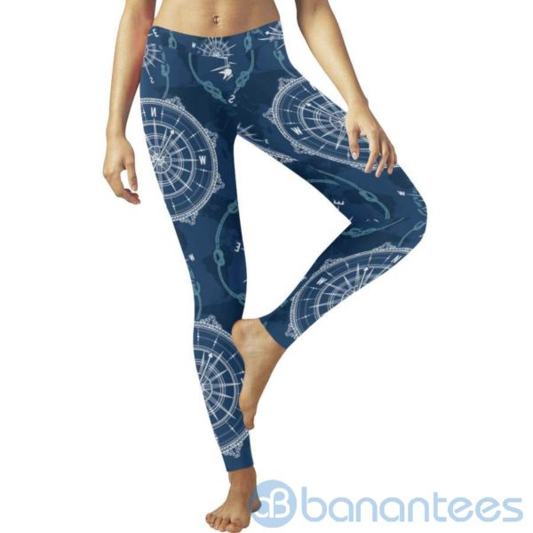 World Map Compass Leggings For Women Product Photo