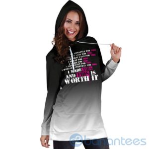 Worth It Hoodie Dress For Women Product Photo