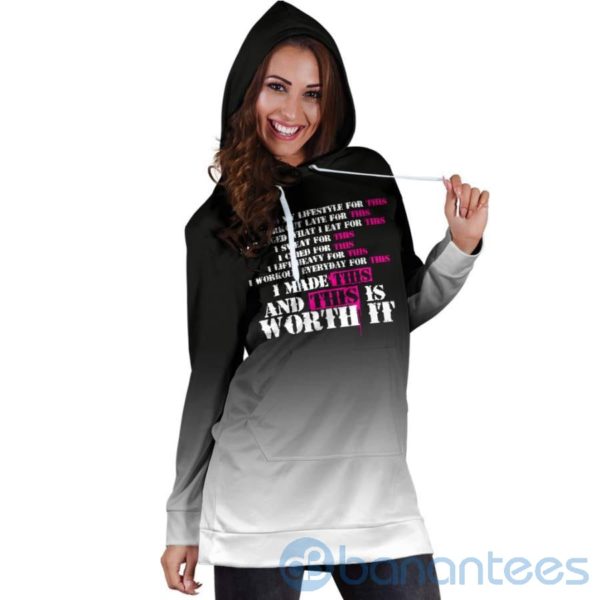 Worth It Hoodie Dress For Women Product Photo