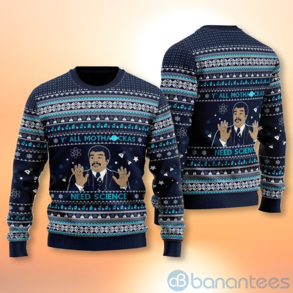 Y'all Mothackas Need Science Christmas All Over Printed 3D Shirt Product Photo