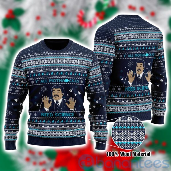 Y'all Mothackas Need Science Christmas All Over Printed 3D Shirt Product Photo