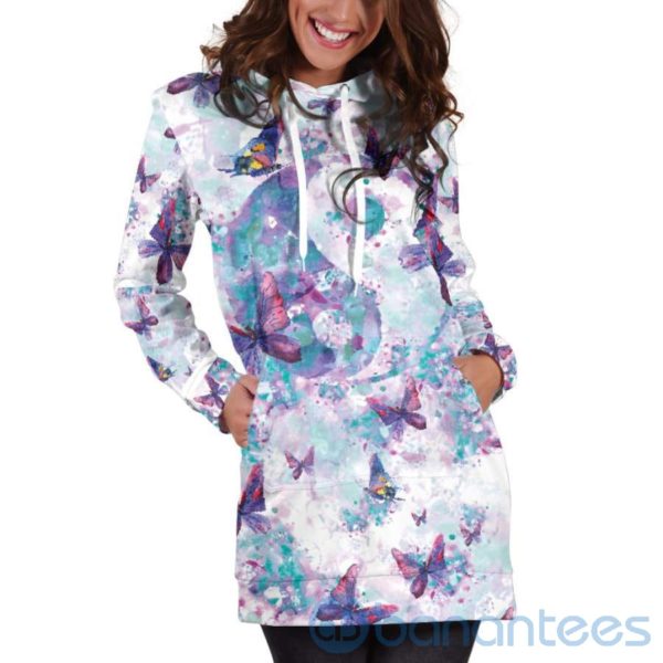 Yin Yang Butterfly Hoodie Dress For Women Product Photo