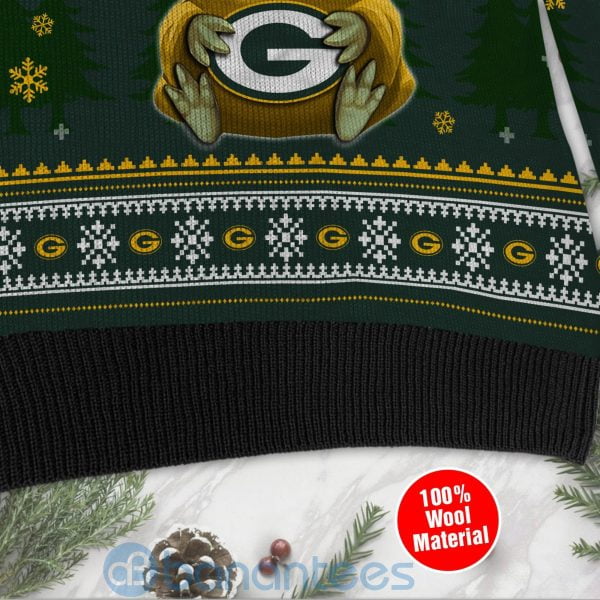 Yoda Baby Love Green Bay Packers Ugly Christmas 3D Sweater Product Photo