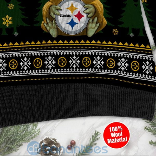 Yoda Baby Love Pittsburgh Steelers Ugly Christmas 3D Sweater Product Photo