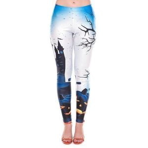 Happy Halloween Night Pumpkin Leggings Product Photo