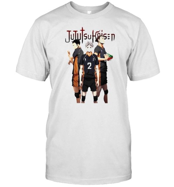 Jujutsu Kaisen Anime Haikyuu Character Shirt Product Photo