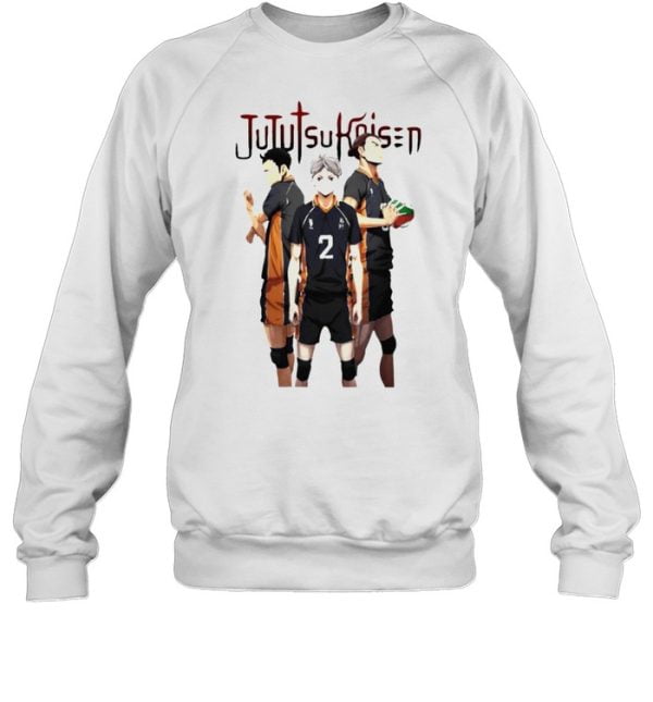 Jujutsu Kaisen Anime Haikyuu Character Shirt Product Photo