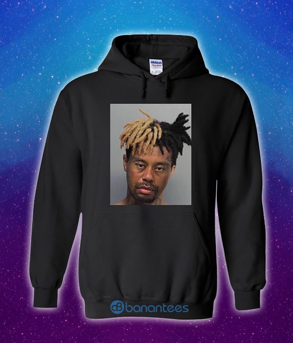Tiger Woods Mugshot Hair Rock Style T Shirt Product Photo