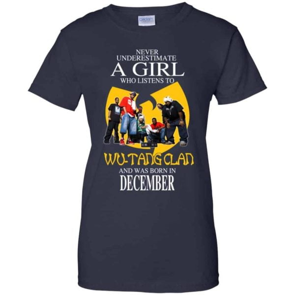 A Girl Who Listens To Wu Tang Clan And Was Born In December T Shirts Hoodie Birthday Gift Product Photo