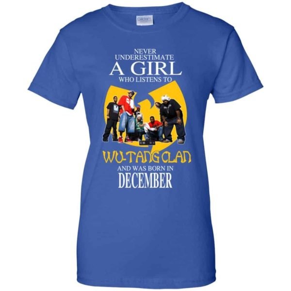 A Girl Who Listens To Wu Tang Clan And Was Born In December T Shirts Hoodie Birthday Gift Product Photo