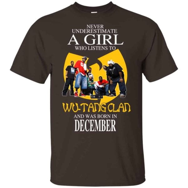 A Girl Who Listens To Wu Tang Clan And Was Born In December T Shirts Hoodie Birthday Gift Product Photo