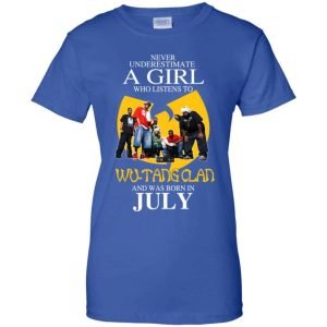 A Girl Who Listens To Wu Tang Clan And Was Born In July T Shirts Hoodie Birthday Gift Product Photo