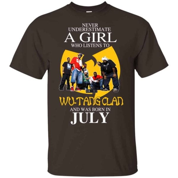 A Girl Who Listens To Wu Tang Clan And Was Born In July T Shirts Hoodie Birthday Gift Product Photo