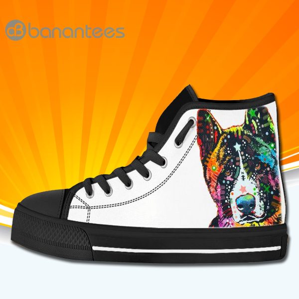 Akita Dog Animal Cute High Top Canvas Shoes Sneakers Custom Shoes Product Photo