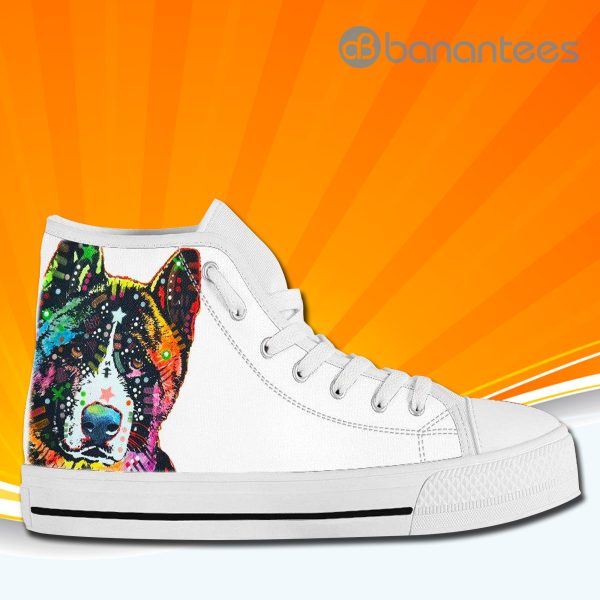 Akita Dog Animal Cute High Top Canvas Shoes Sneakers Custom Shoes Product Photo