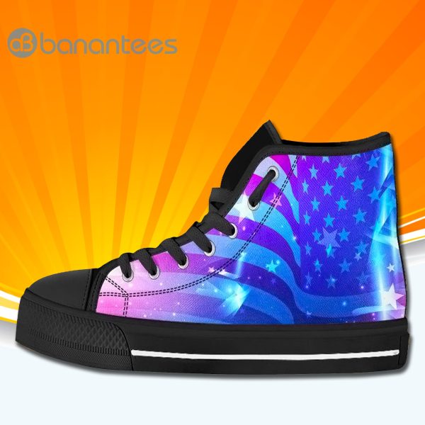 American Us Flag High Top Canvas Shoes Sneakers For Men And Women Product Photo