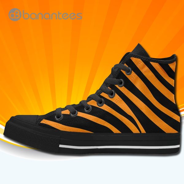 Animal Skin Tiger Print High Top Canvas Shoes Sneakers Product Photo