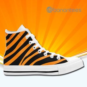 Animal Skin Tiger Print High Top Canvas Shoes Sneakers Product Photo