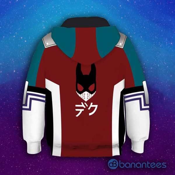 Anime Cosplay My Hero Academia Outfit Midoriya Izuku Casual Outerwear 3D Hoodie Product Photo