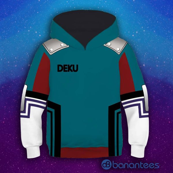 Anime Cosplay My Hero Academia Outfit Midoriya Izuku Casual Outerwear 3D Hoodie Product Photo