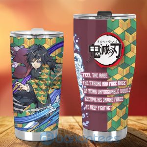 Anime Tumbler Demon Slayer Giyuu Tomioka Feel The Rage The Strong And Rage Tumbler Product Photo