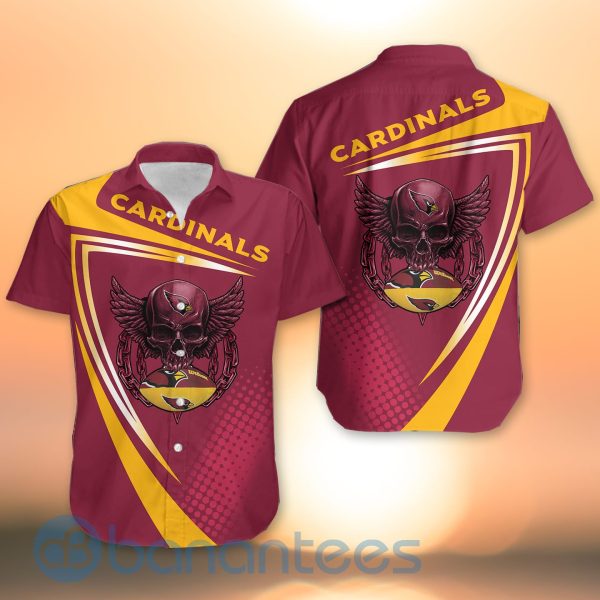 Arizona Cardinals NFL Skull American Football Sporty Design 3D All Over Printed Shirt Product Photo