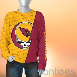 Arizona Cardinals NFL Team Logo Grateful Dead Design 3D All Over Printed Shirt Product Photo