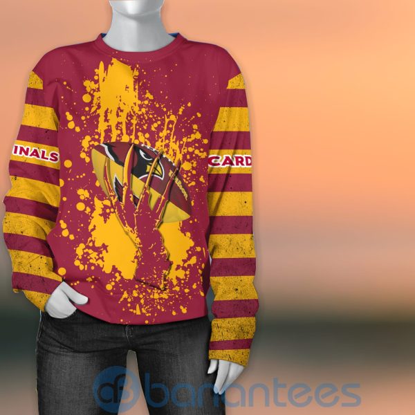 Arizona Cardinals Skull Hand NFL Football Team Logo Ball 3D All Over Printed Shirt Product Photo