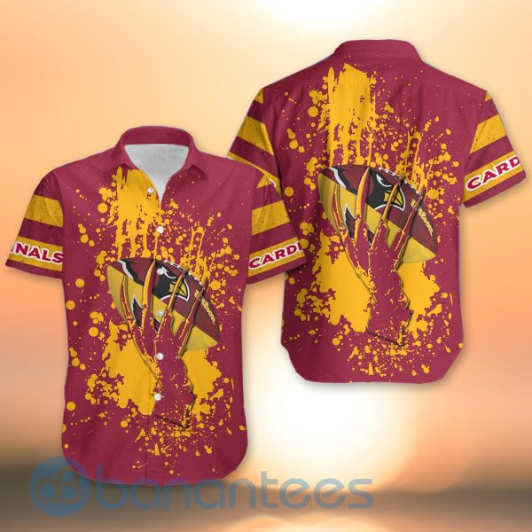 Arizona Cardinals Skull Hand NFL Football Team Logo Ball 3D All Over Printed Shirt Product Photo